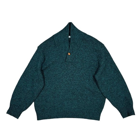 Vintage Christopher Hayes Sweater Men's Sz XL‎ Green Wool Made in USA - Picture 1 of 5